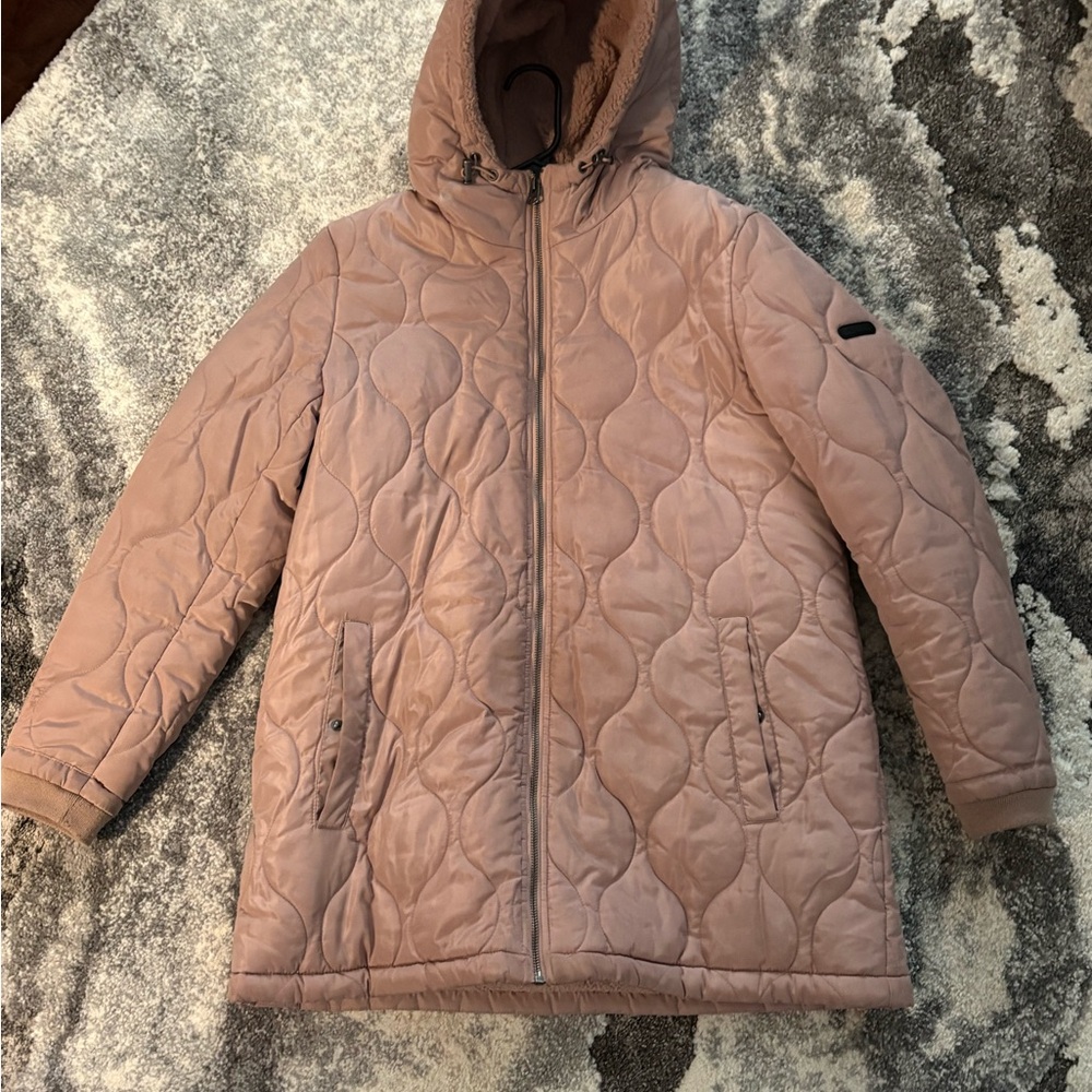 Lucky Brand Puffer Jacket - Dusty Pink